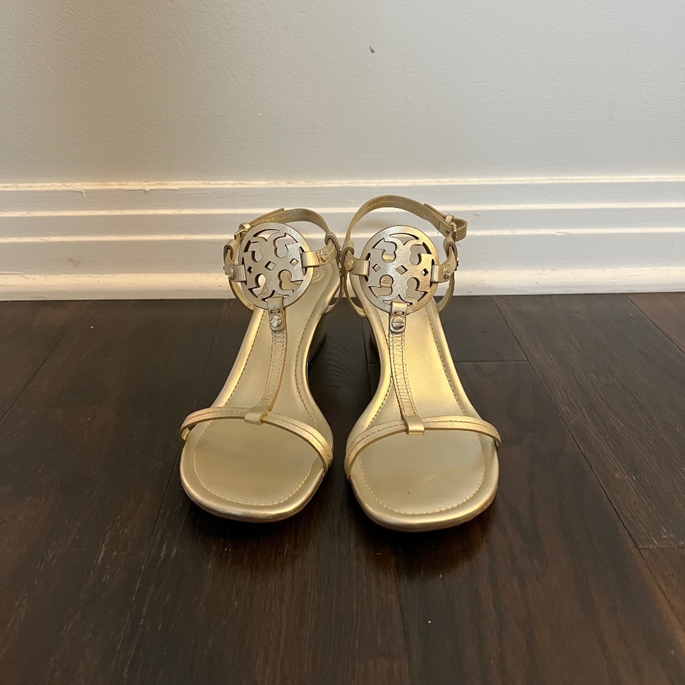 Tory Burch Gold Wedge Heel